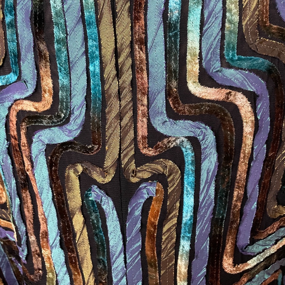 Glamorous vintage boho turquoise metallic jacket! - Picture 12 of 12